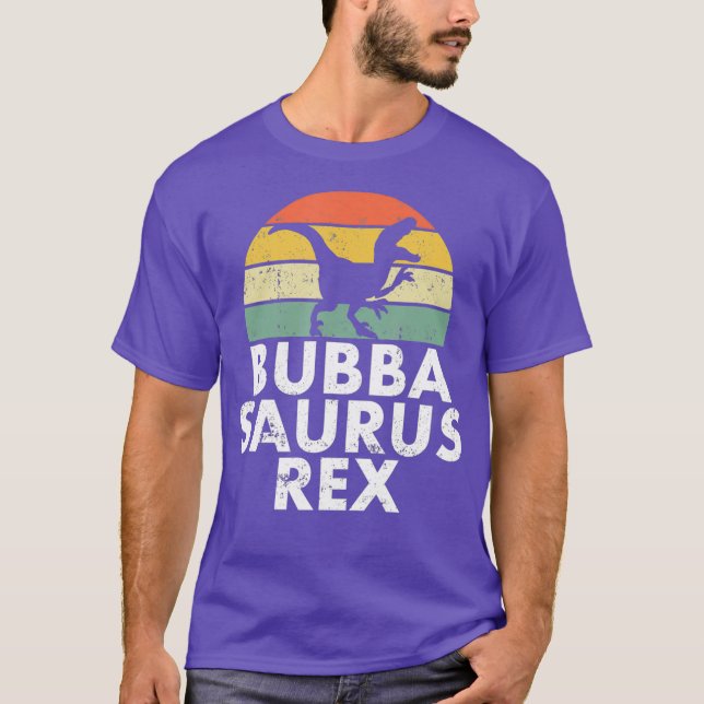 Camiseta Bubbasaurus Rex Funny Bubba Dinossaur (Frente)