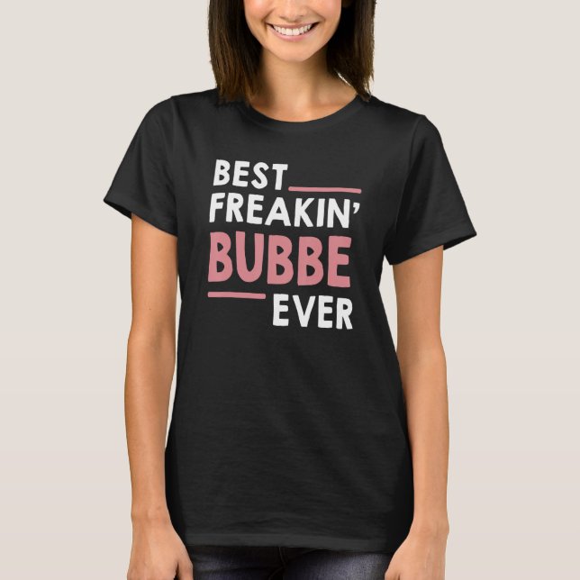 Camiseta Bubbe para as mulheres vovó, fofa, o melhor abraço (Frente)