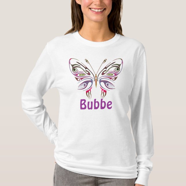 Camiseta Bubbe personalizou a borboleta (Frente)