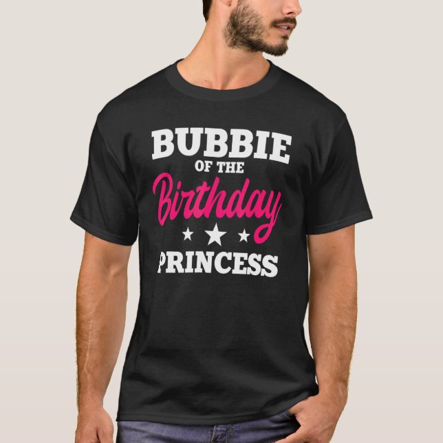 Camiseta Bubbie Da Festa De Aniversário Da Princesa Celebra (Frente)