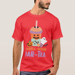 Camiseta Bubble Boba Tea Bubble Par-Tea Halloween Prem