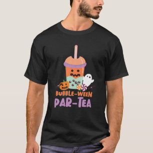 Camiseta Bubble Boba Tea Bubble-Ween Par-Tea Halloween