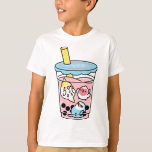 Camiseta Bubble Boba Tea, Cody the Lovebird and Friends