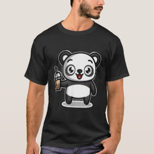 Camiseta Bubble Boba Tea Kawaii Panda Bear