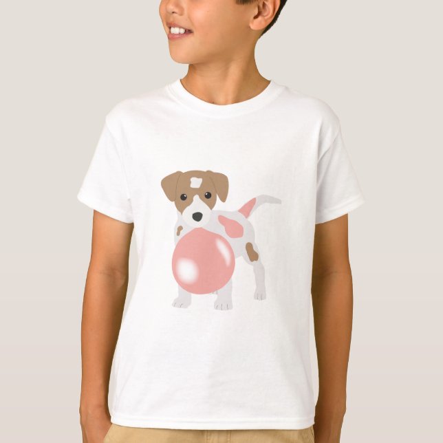 Camiseta Bubble Gum Dog Blowble Bubble (Frente)