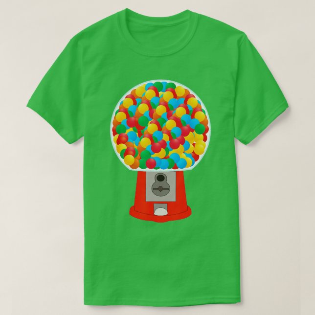 Camiseta Bubble Gum Machine Gumball Diversão Halloween P (Frente do Design)