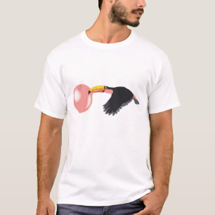 Camiseta Bubble Gum Toucan Soprando Bolha