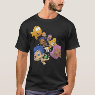 Camiseta Bubble Guppies Cheio Cast Natação Retrato Essenso