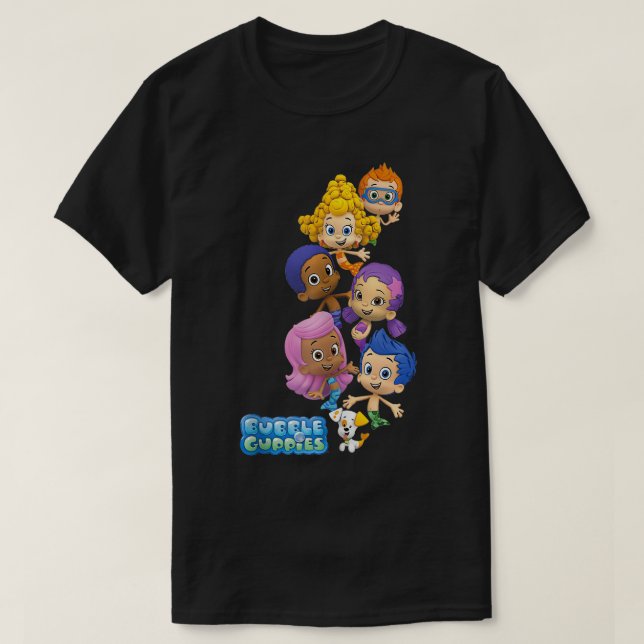 Camiseta Bubble Guppies Escola De Sereias (Frente do Design)