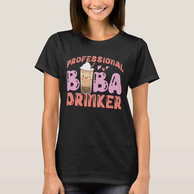 Camiseta Bubble Professional Boba Drinker Tea (Frente)