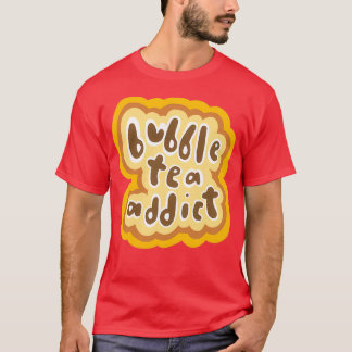 Camiseta Bubble Tea Addict Warm Yellow Version
