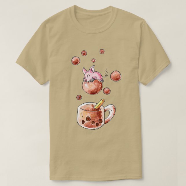 Camiseta Bubble Tea Bliss (Frente do Design)