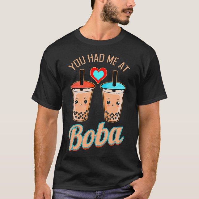 Camiseta Bubble Tea Boba Cute Kawaii Bubble Tea  (Frente)