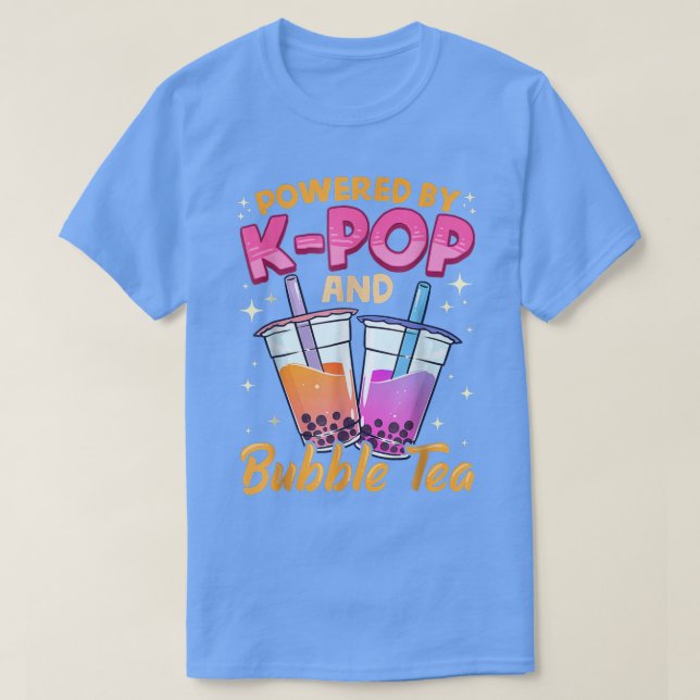Camiseta Bubble Tea Boba K-POP Music Lover Anim Leite Corea (Frente do Design)