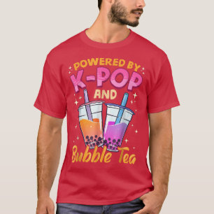 Camiseta Bubble Tea Boba KPOP Música Sobre Leite Coreano An
