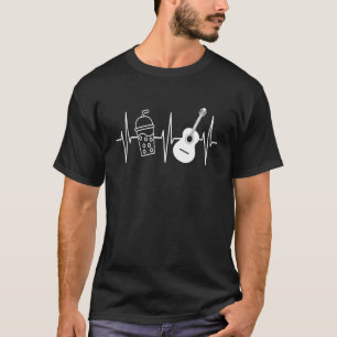Camiseta Bubble Tea Guitar Hearbeat Boba Tea
