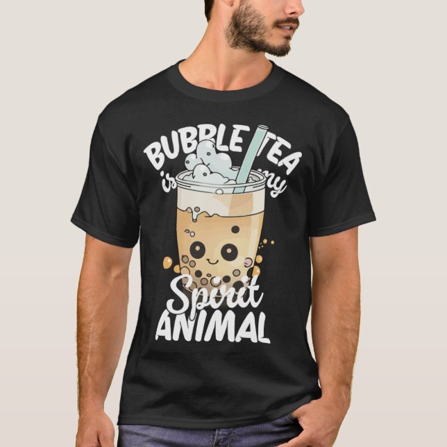 Camiseta Bubble Tea Is My Spirit Animal  2 (Frente)