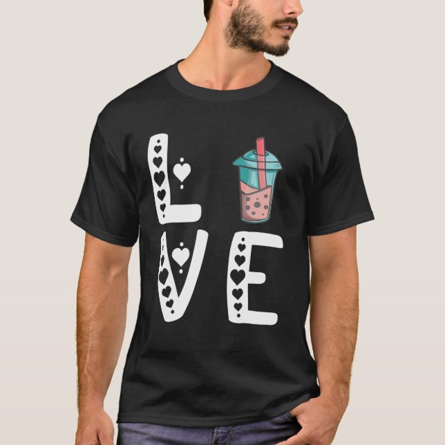 Camiseta Bubble Tea Lover Boba Tea Bebe Tapioca Pearl Swe (Frente)