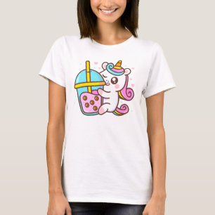 Camiseta Bubble Tea Loving Unicorn