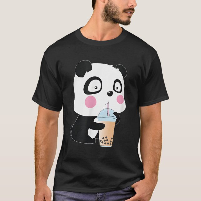 Camiseta Bubble Tea Panda Boba (Frente)
