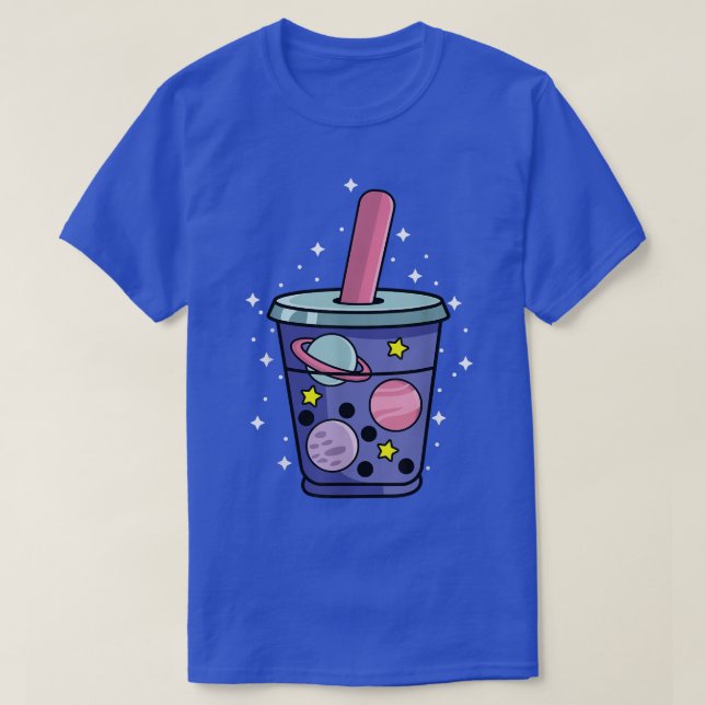 Camiseta Bubble Tea Space Boba Tea Lover (Frente do Design)