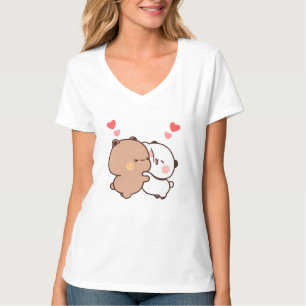 Camiseta Bubu e Dudu, Panda E Casal Do Urso Brownie