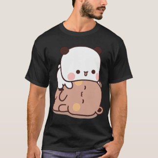 Camiseta Bubu Panda E Dudu Bear Estão Brincando Em Conjunto