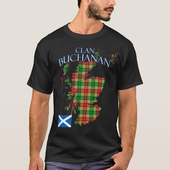 Camiseta Buchanan Scottish Clan Tartan Scotland (Frente)