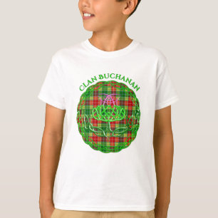 Camiseta Buchanan Scottish Tartan Celtic Thistle