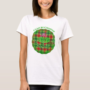 Camiseta Buchanan Scottish Tartan Celtic Thistle