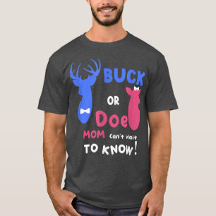 Camiseta Buck Doe Engraçado Sexo Revela Gravidez Chá do ven