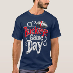 Camiseta Buckeye Game Day Ohio Estado Nativo Vintage Swirla