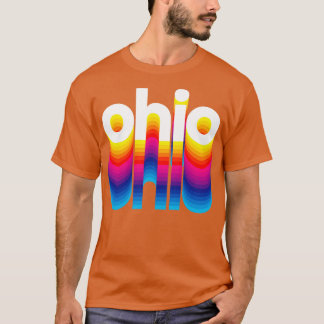 Camiseta Buckeye State Pride Rainbow Design I Love Ohio