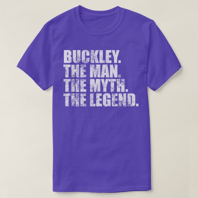 Camiseta BuckleyBuckley Nome da família Buckley sobrenome B (Frente do Design)