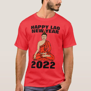 Camiseta Buda 2022 do Ano Novo do Laos