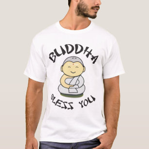 Camiseta Buda Abençoa Você - Feliz Buda Bonito