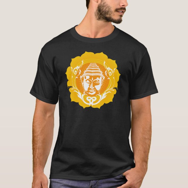 Camiseta Buda Amarelo e Laranja (Frente)