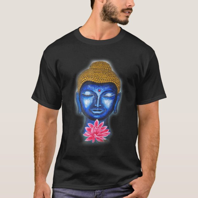 Camiseta Buda Asian Lotus Flower Para Mulheres (Frente)