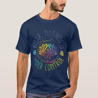 Camiseta Buda Cota Relaxa Nada Está Sob Controle