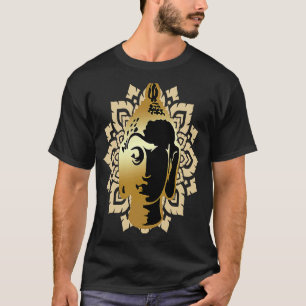 Camiseta Buda Estátua Chefe Mandala Meditação Taoista Zen B