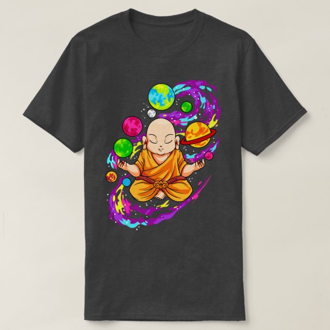 Camiseta Buda Medita Yoga Zen Universo (Frente do Design)