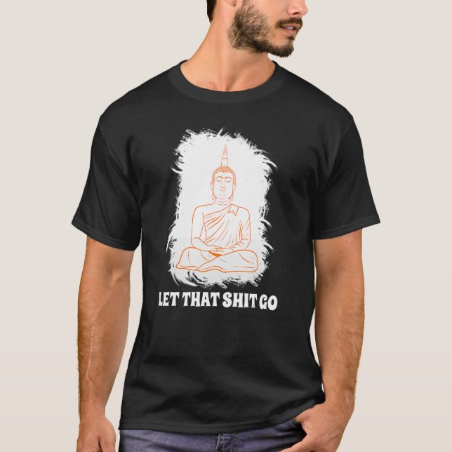 Camiseta Buda Monk Namaste Sorria Felicidade Deixando Preoc (Frente)