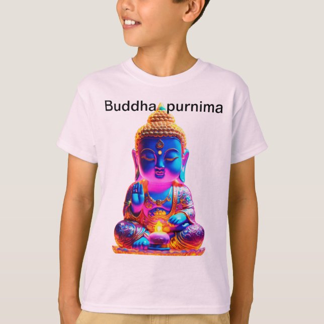 Camiseta Buda Purnima, uma paz interior especial. (Frente)