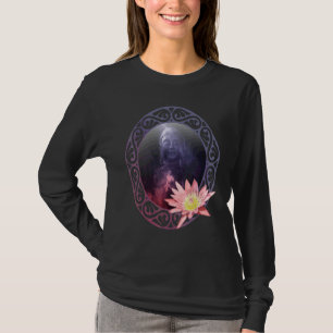 Camiseta Buda Siddhartha Gautama Flor de Lótus Moda Roupa C