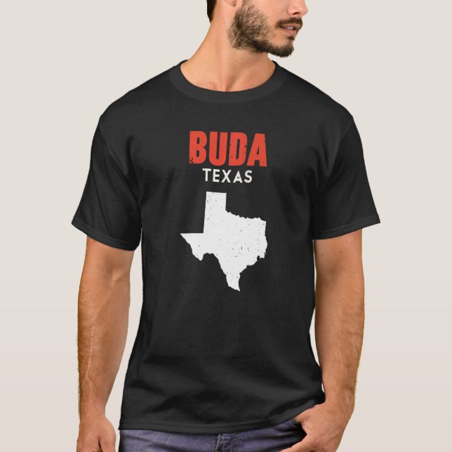 Camiseta Buda Texas EUA Estado América Viagem Texas (Frente)