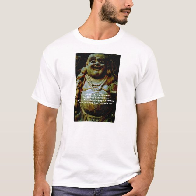 Camiseta Budai: O Buddha de riso (Frente)