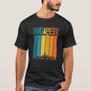 Camiseta Budapest Hungria Retro Vintage Sunset Skyline Buda