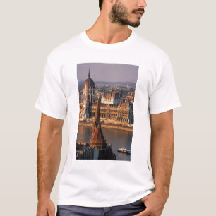 Camiseta Budapest, Hungria, Rio Danúbio, Parlamento
