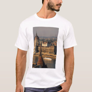 Camiseta Budapeste, Hungria, Rio Danúbio, Parlamento