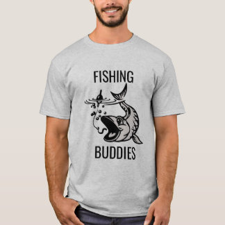 Camiseta Budas de Pesca Gráfico de Peixes